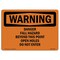 Signmission OSHA Sign, Fall Hazard Beyond This Point Open, 10in X 7in Rigid Plastic, 10" W, 7" H, Landscape OS-WS-P-710-L-12035 - alternate 1